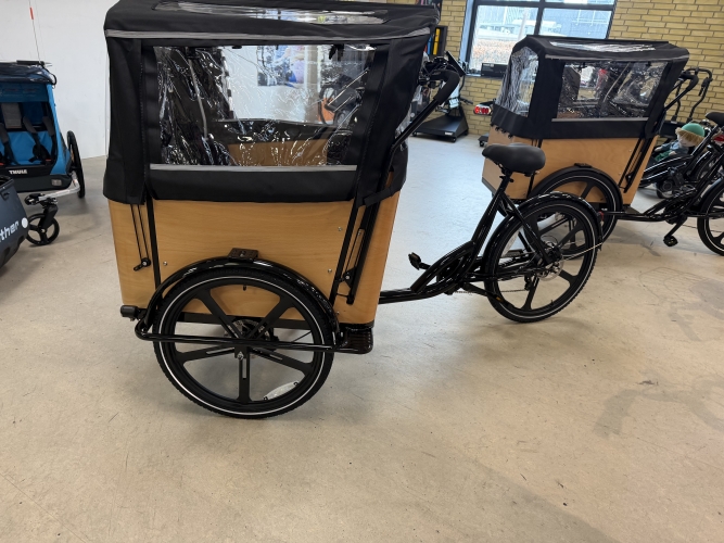 El ladcykel til udlejning hos Sydfyns Cykeludlejning i Svendborg